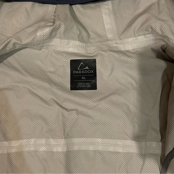 Paradox Men’s Blue Waterproof Outdoor Jacket XL Full Zip - Picture 5 of 9